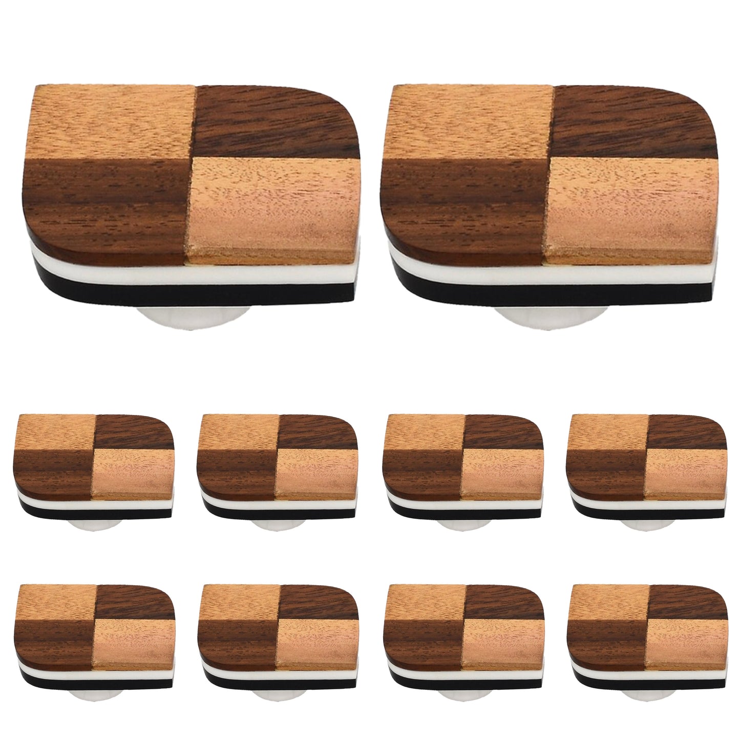 Mascot Hardware Wave 1-7/9 in. Checkered Drawer Cabinet Knob