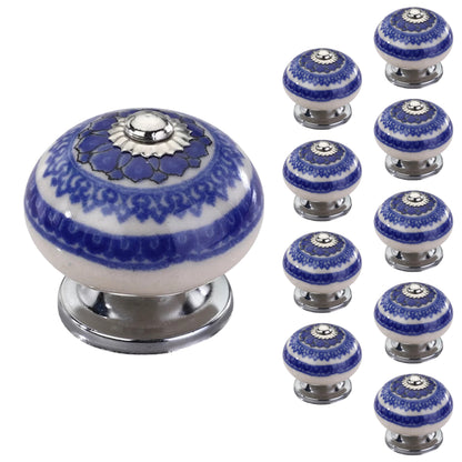 Mascot Hardware Modesto 1-3/5 in. Blue Designer Cabinet Knob (Pack of 10)