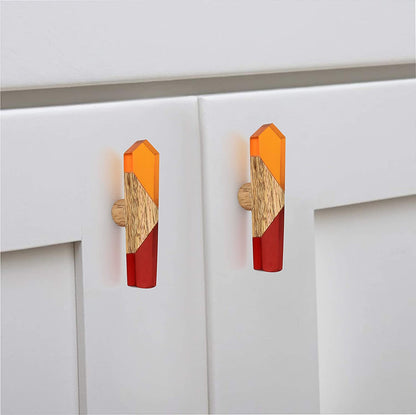 Mascot Hardware Fusion 2-7/8 in. Smoky Effect Resin & Wood Drawer Cabinet Knob