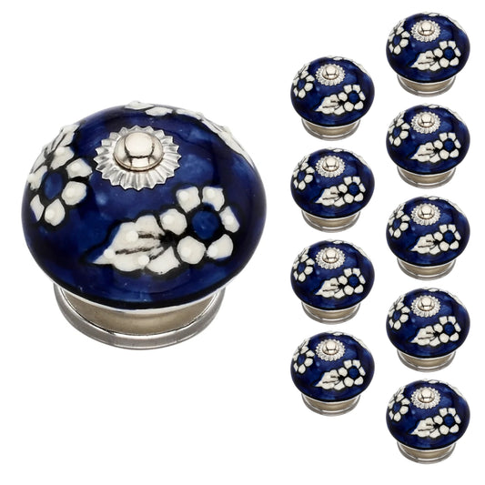 Mascot Hardware 1-4/7 in. Blue Cabinet Knob (Pack of 10)