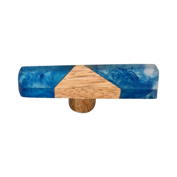 Mascot Hardware Fusion 2-7/8 in. Smoky Effect Resin & Wood Drawer Cabinet Knob