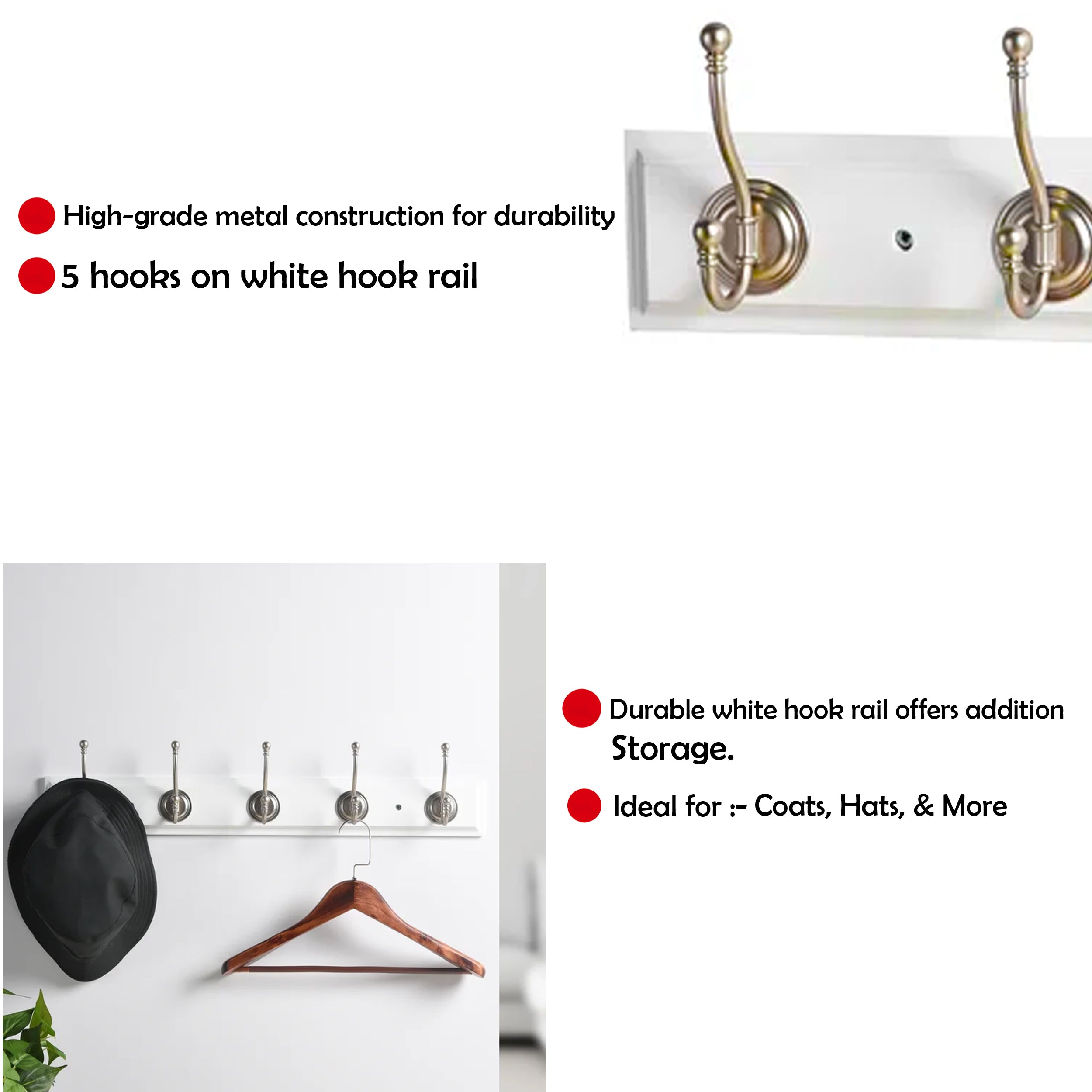 How high to discount mount coat hooks