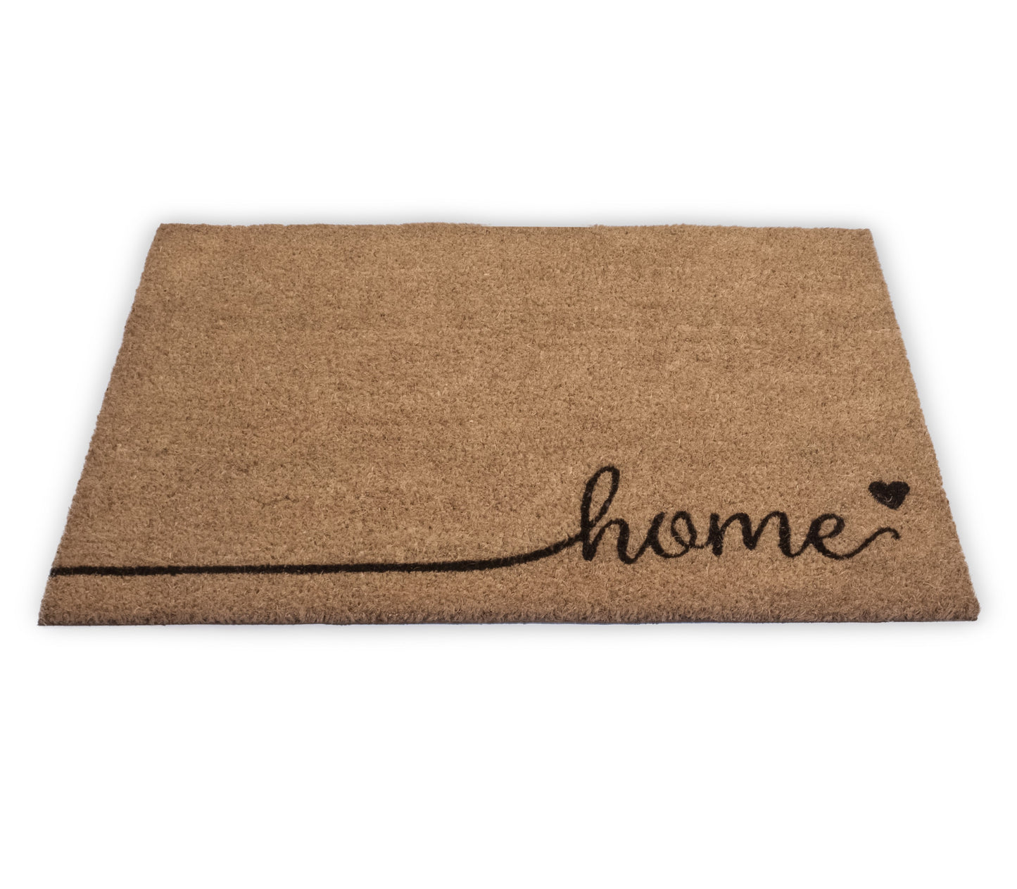 Home Natural Coir Doormat with Non-Slip Backing - 28 x 18 - Outdoor 