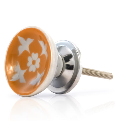 Mascot Hardware Jessamine 1-1/2 in. Orange Cupped Drawer Cabinet Knob