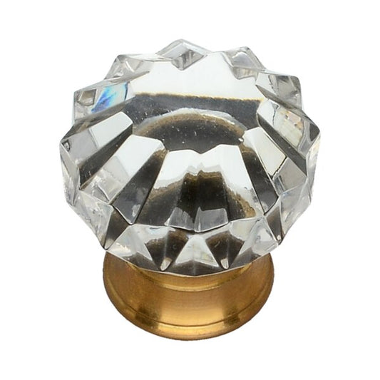 Clear Crystal 1-1/4 in. Cabinet Knob