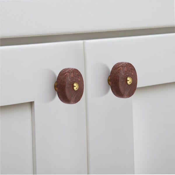 Mascot Hardware Tacoma 1-1/2 in. Marble Smoky Drawer Cabinet Knob