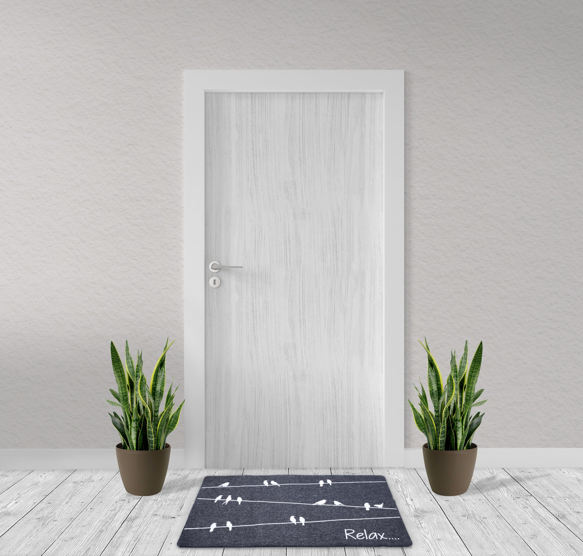 Linka Home 30”x18” Durable Natural Rubber Front Door Mat - Indoor Outdoor  Doormat - Low Profile Waterproof Non Slip Heavy Duty Outdoor Mat for Home