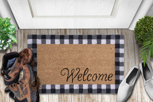 Mascot Hardware Welcome Letter Printed Non-Slip Doormats For Indoor and  Outdoor, Black - On Sale - Bed Bath & Beyond - 37667393